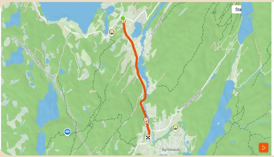 SØFTELAND TT høydeprofil